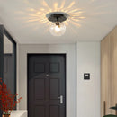 Plafonnier LED boule en verre moderne