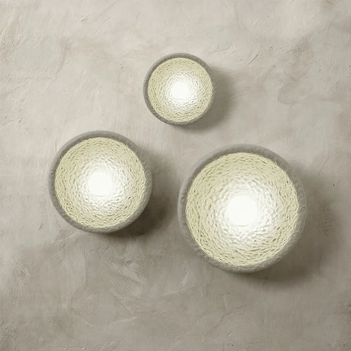 LED-Wandleuchte Vintage aus Resin und Glas Wabi Sabi - vue 2 sur 9
