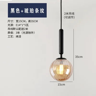 Moderne Pendelleuchte aus Glas für elegante Innendekoration