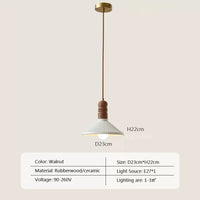 lustre nordique en bois massif pour décoration intérieure