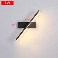 Moderne minimalistische LED-Wandleuchte mit drehbarem Design