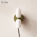 Glas-Wandleuchte Einfach Doppelkopf