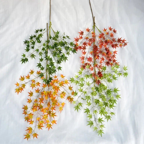 plantes artificielles feuilles d'érable décoratives pour intérieur automnal