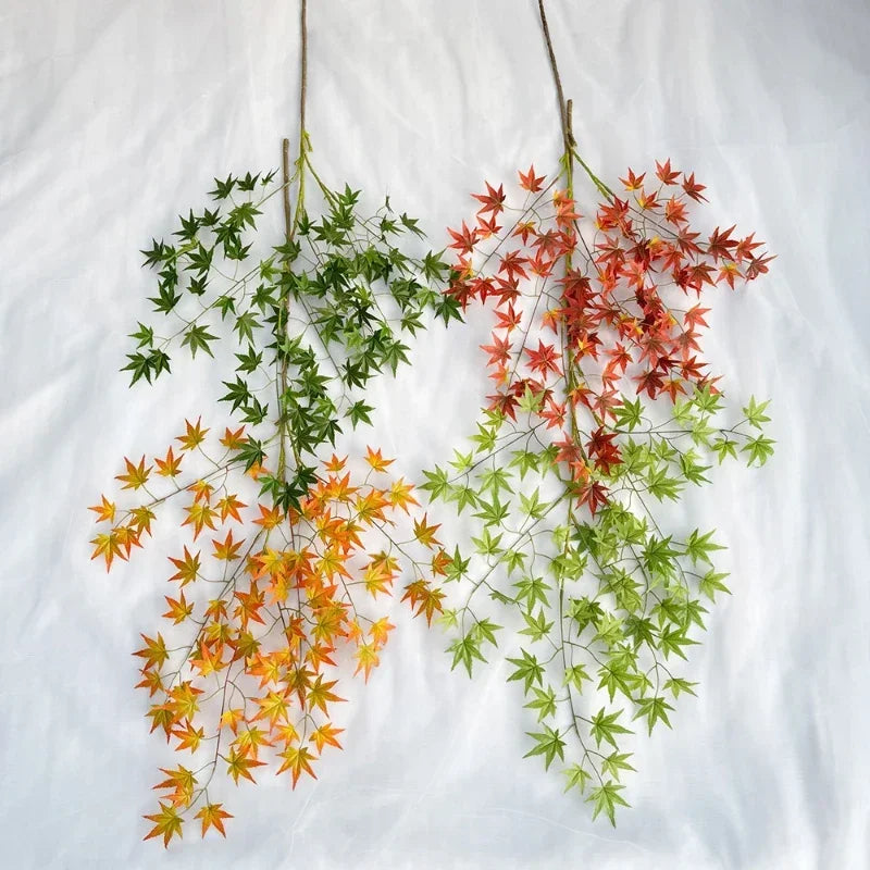 plantes artificielles feuilles d'érable décoratives pour intérieur automnal - vue 6 sur 8