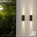 JoollySun applique murale LED lumières éclairage extérieur moderne décor à la maison luminaires pour balcon porche lampe étanche IP65 appliques murales