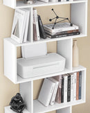 VASAGLE Bookcase, 6 Tier Shelf, Storage Unit, Divider, for Living Room, Bedroom, Office