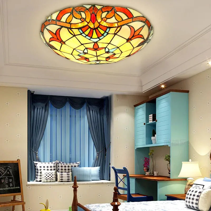 plafonnier baroque européen à led pour décoration loft - vue 4 sur 8
