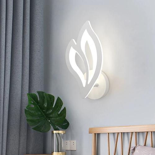 Moderne LED-Wandleuchte in Blattform für Innenbeleuchtung - vue 4 sur 8