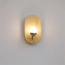 Moderne nordische Wandleuchte aus Holz mit dekorativer LED