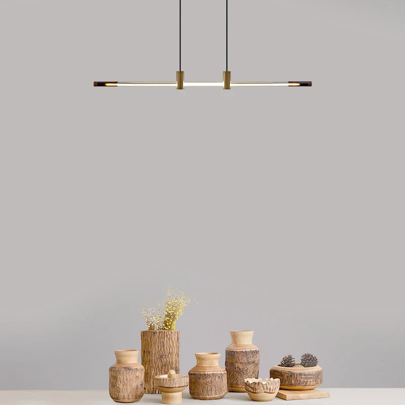 lustre minimaliste à LED pour bars et restaurants modernes