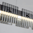 Moderne Pendelleuchte aus Edelstahl mit eleganter LED-Beleuchtung