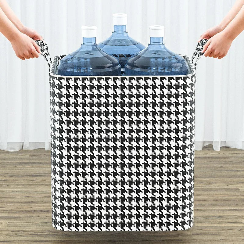 sac de rangement pliant grande capacité pour vêtements avec poignée - vue 4 sur 10