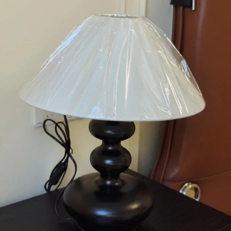 lampes de table modernes en bois et tissu pour décoration intérieure - vue 7 sur 15