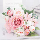fleurs artificielles soie pivoine hortensia décoration mariage bouquet