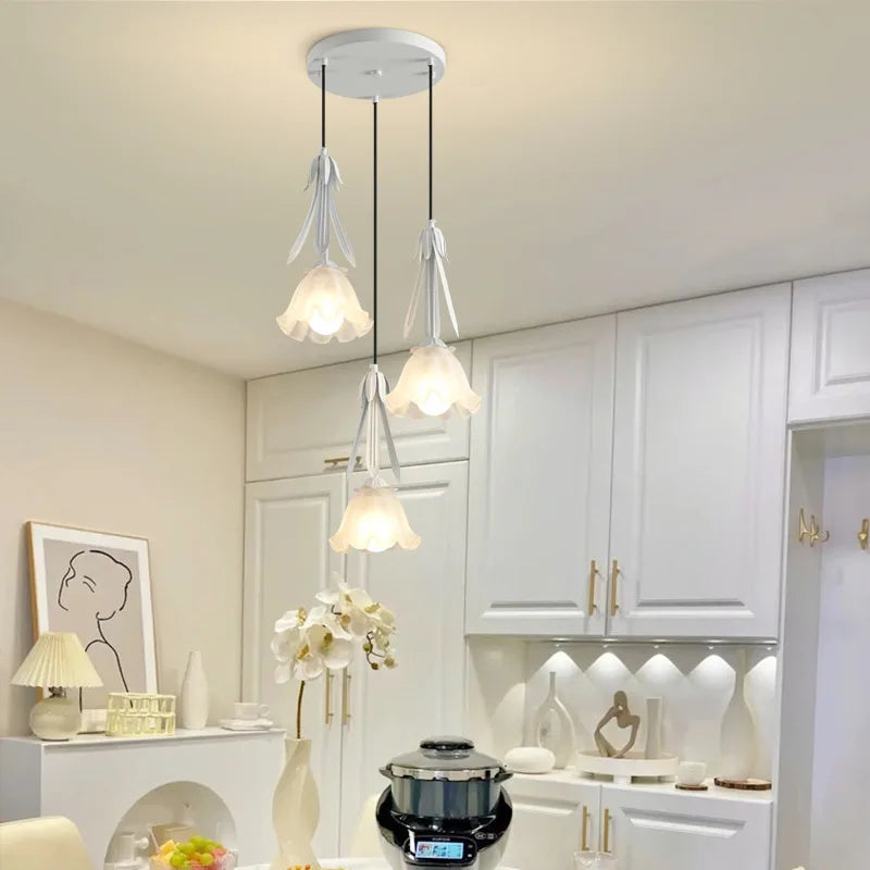 lustre en verre pour éclairage suspendu dans les espaces modernes - vue 3 sur 12