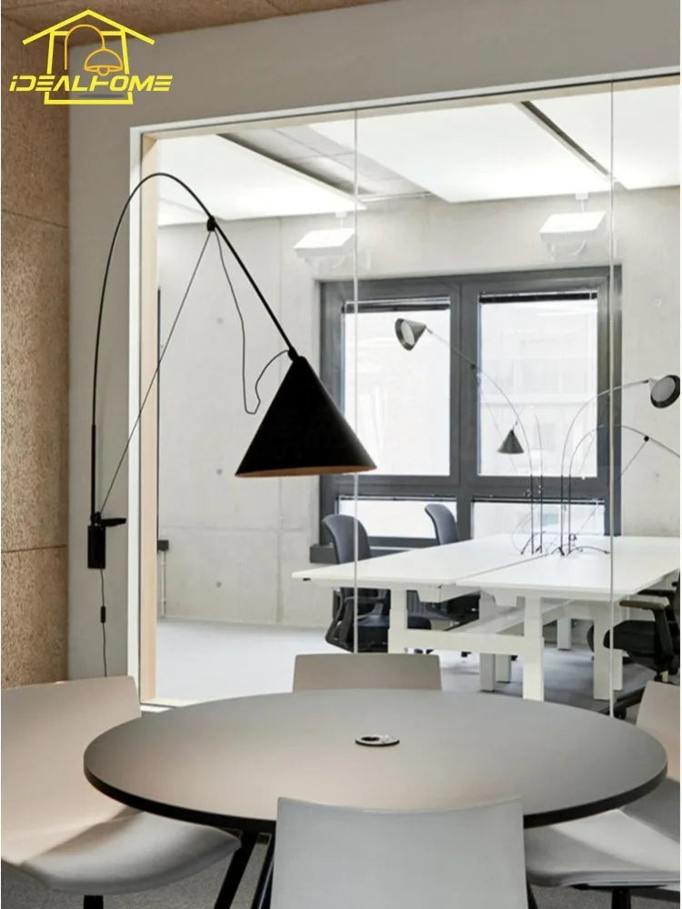 applique murale verticale minimaliste en acier inoxydable design industriel - vue 5 sur 7