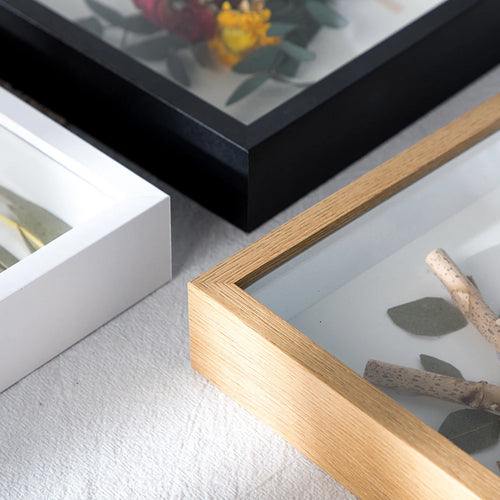 3D Photo Frame Shadow Box Frames, Hollow Bouquet Specimens Case for Crafts, Picture Frame, Memorabilia, 3-5cm - vue 3 sur 9