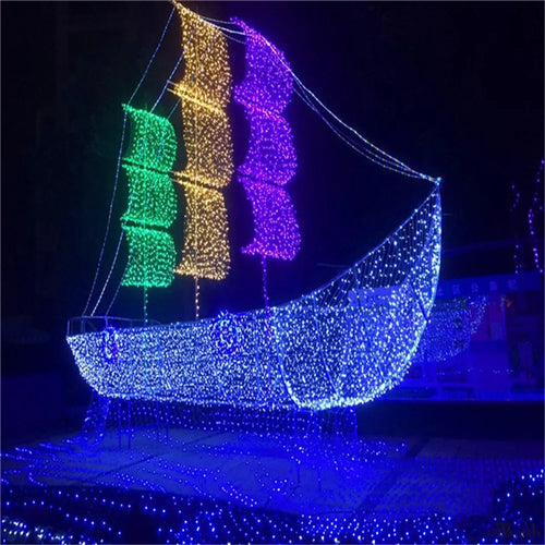 Dekorative LED-Lichterkette für Weihnachtsbaum, Hochzeit, Innen und Außen - vue 7 sur 10