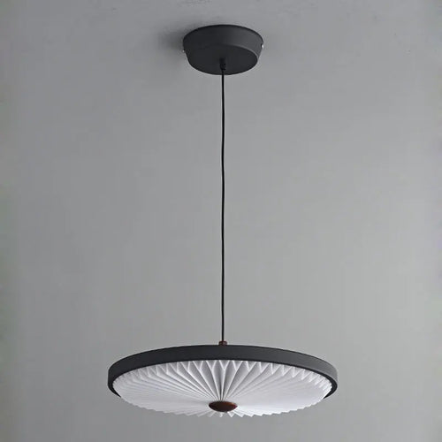 lustre moderne rond à suspension haute qualité plissé led