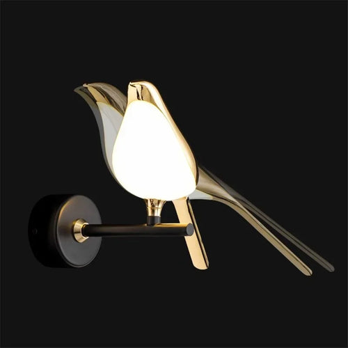 Golden Bird LED-Wandleuchte drehbar hängend - vue 3 sur 7