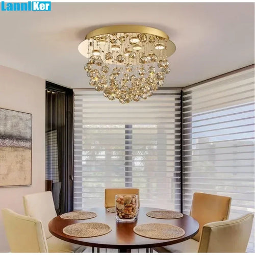 lustre en cristal moderne pour éclairage intérieur élégant - vue 7 sur 7