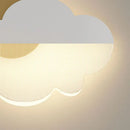 applique murale led en acrylique forme nuage pour chambre d'enfant