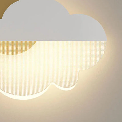 LED-Wandleuchte aus Acryl in Wolkenform für stimmungsvolle Dekoration - vue 6 sur 7