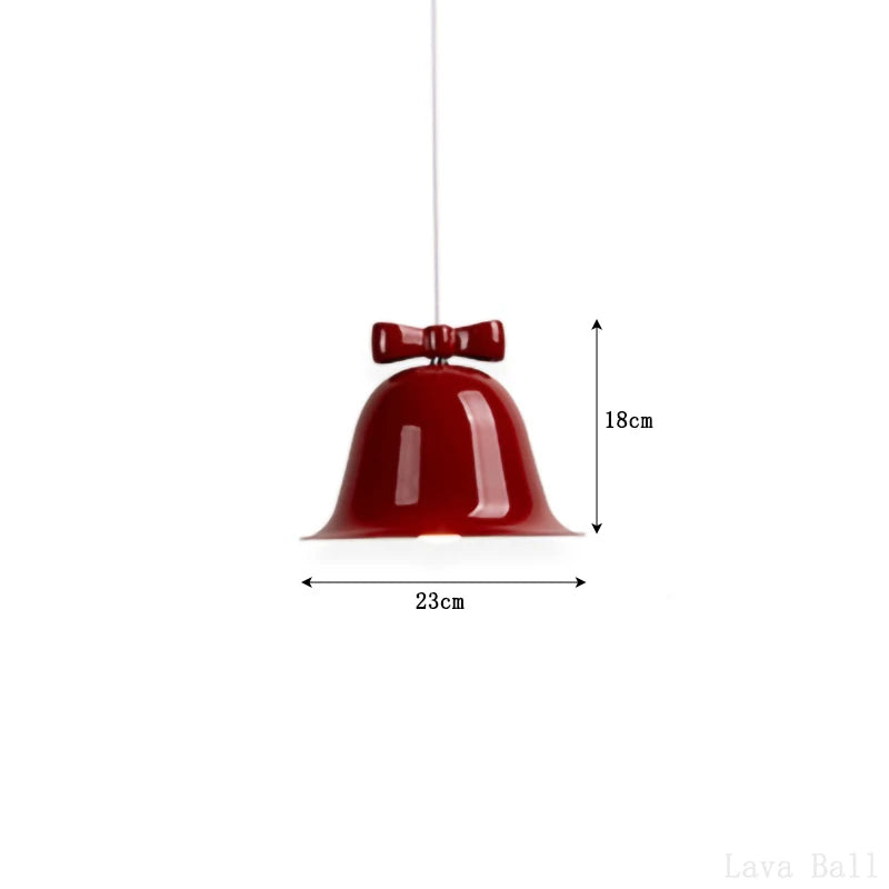 Moderne Pendelleuchte in Glockenform mit dekorativer Schleife - vue 19 sur 20