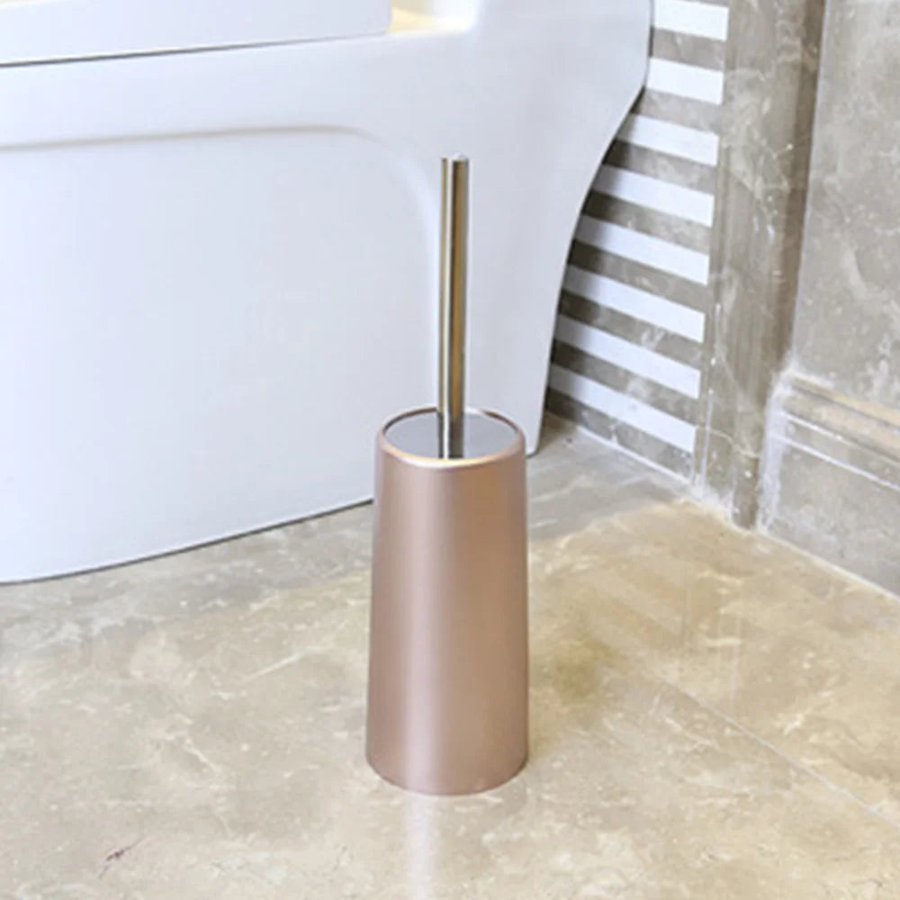 brosse et support de nettoyage en acier inoxydable pour salle de bain - vue 4 sur 6
