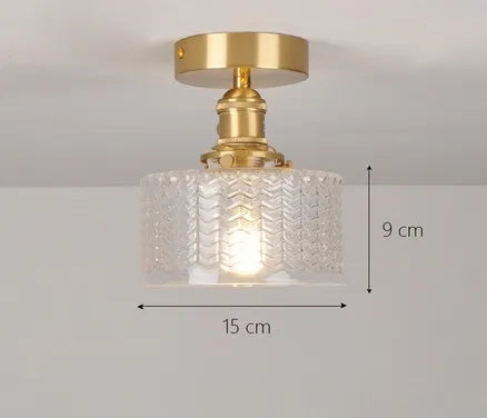 Moderner Glas-Deckenleuchte für innen und außen, lichtstark - vue 14 sur 30