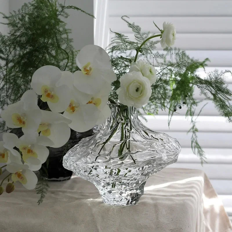 vase en verre avec pierres décoratives pour fleurs et terrarium - vue 5 sur 10