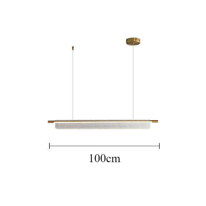 lustre linéaire moderne pour décoration intérieure et restaurant - vue 15 sur 18