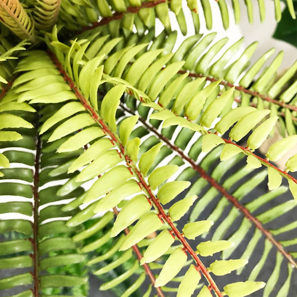 grande fougère tropicale artificielle pour décoration de fête et carnaval - vue 5 sur 6