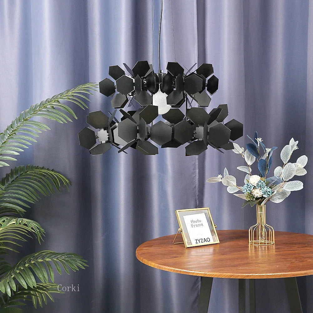 suspension moderne en fer design scandinave pour intérieur élégant - vue 4 sur 7