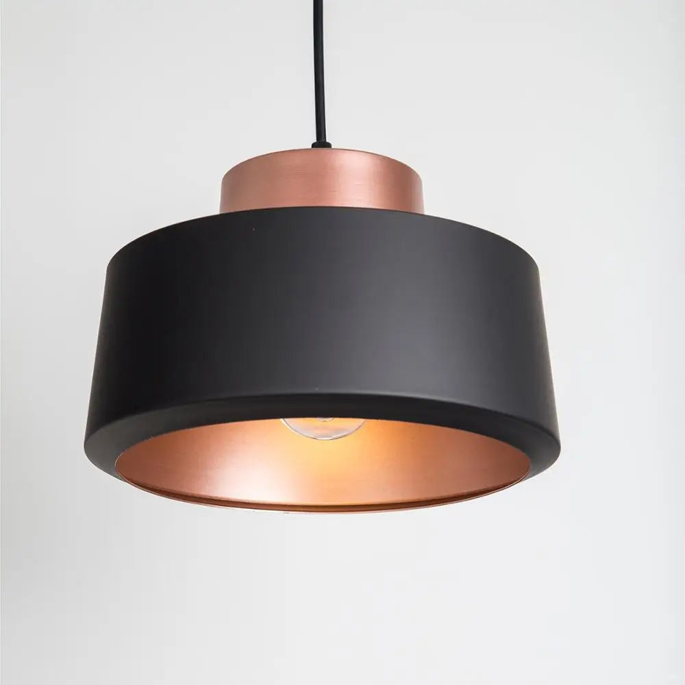 Suspension Vintage en métal et base chromée - vue 5 sur 8