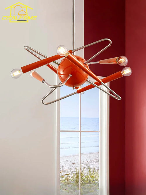 Dekorative Pendelleuchte im postmodernen, mittelalterlichen und Bauhaus-Stil - vue 3 sur 6