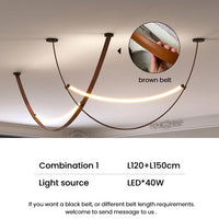 Italienischer Design-Kronleuchter mit LED-Röhrenlampe