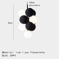 Moderne Pendelleuchte mit verstellbarem Kabel und Glaskolben