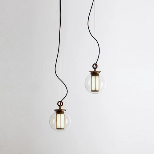 suspension en verre minimaliste pour espaces créatifs et rétro