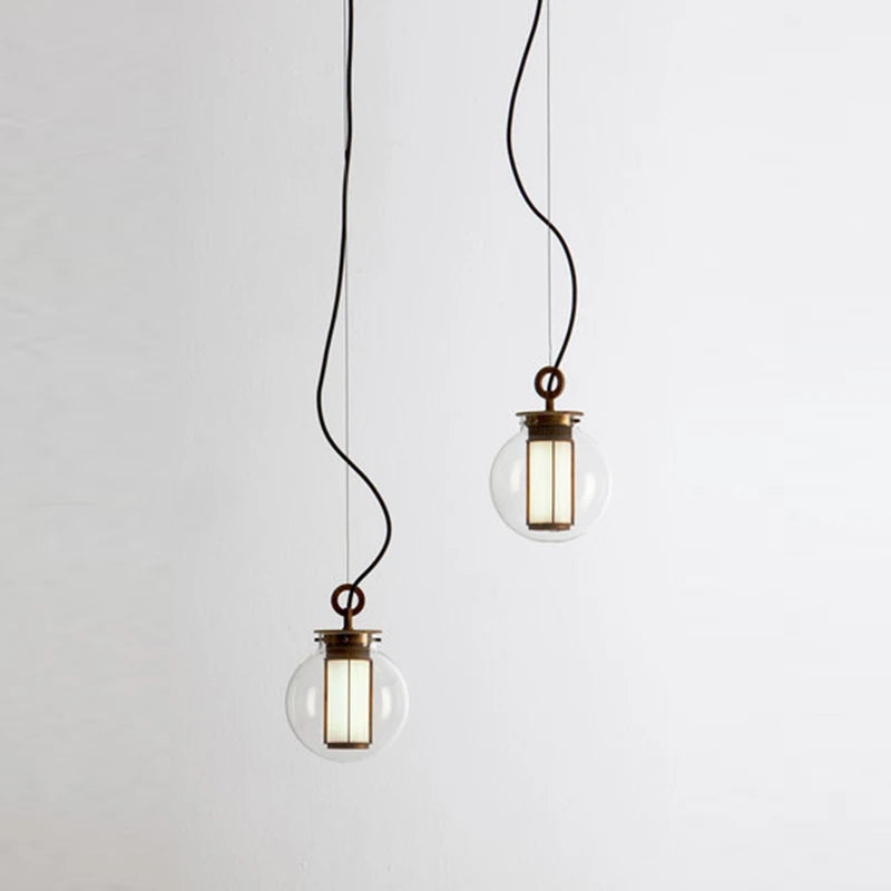 suspension en verre minimaliste pour espaces créatifs et rétro - vue 5 sur 9