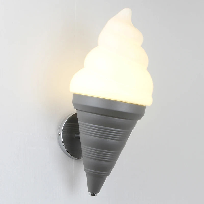 applique murale créative en forme de crème glacée moderne et lumineuse - vue 16 sur 16