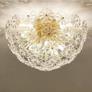 plafonnier en verre cristal luxe design nordique pour intérieur moderne
