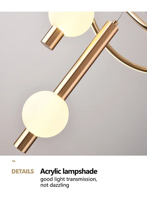 Pendant lamps Modern lamp Simple Ceiling light Creative personality Restaurant lamp Designer Nordic lamp Ceiling light - vue 7 sur 9