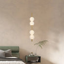 lustre nordique en verre et métal pour diverses utilisations avec cordon réglable