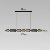 Minimalistischer italienischer Kronleuchter aus Kupfer und Glas modern