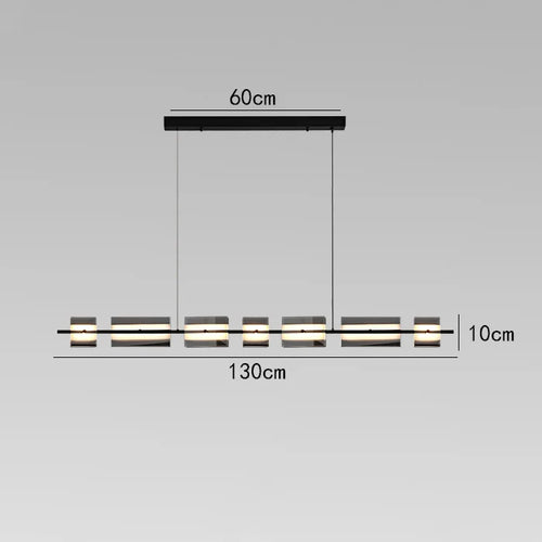 Minimalistischer italienischer Kronleuchter aus Kupfer und Glas modern