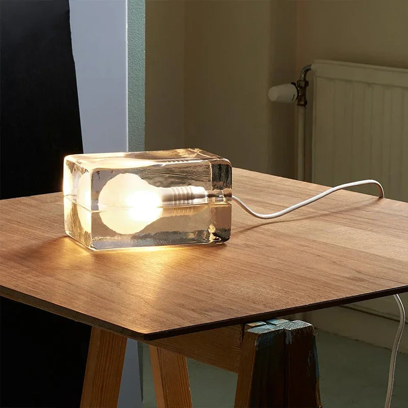 veilleuse led créative en forme de glaçon cadeau pour enfants - vue 3 sur 7