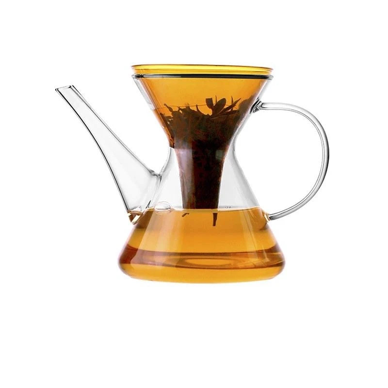 Théière kung fu en verre avec infuseur rapide