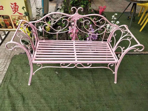 banc de jardin fer forgé table et chaises extérieur - vue 15 sur 14