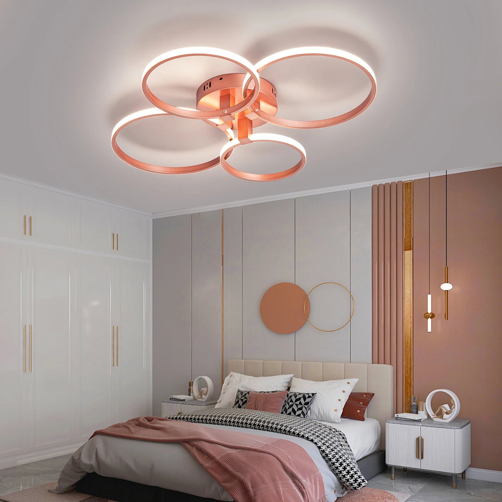 lustre moderne en métal pour décoration intérieure élégante - vue 4 sur 6
